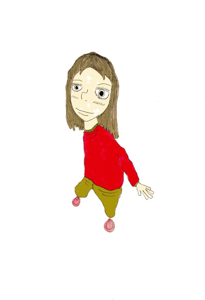 ほほ笑んでいる女の子