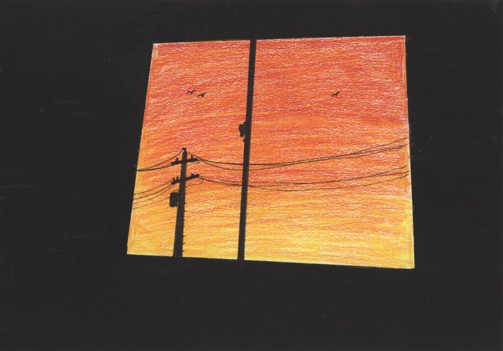 窓から見た景色