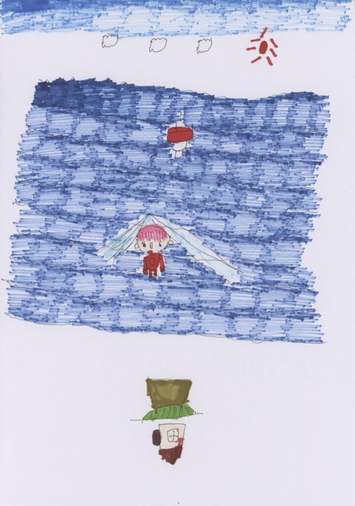 青空と海とポニョと船と宗介君の家
