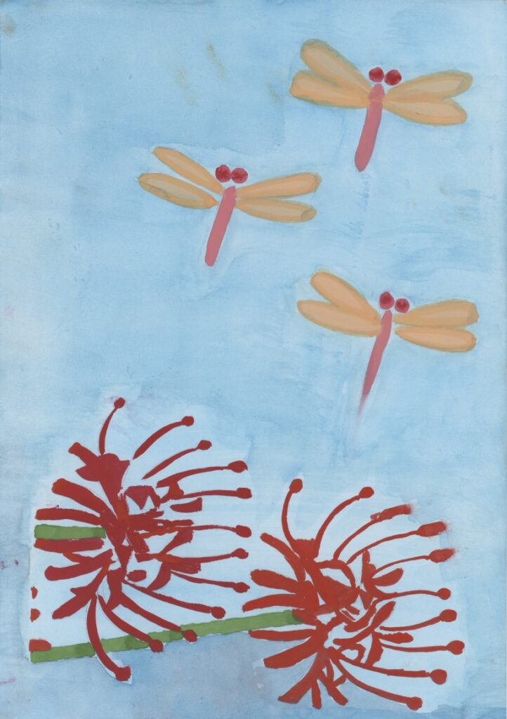 彼岸花ととんぼ