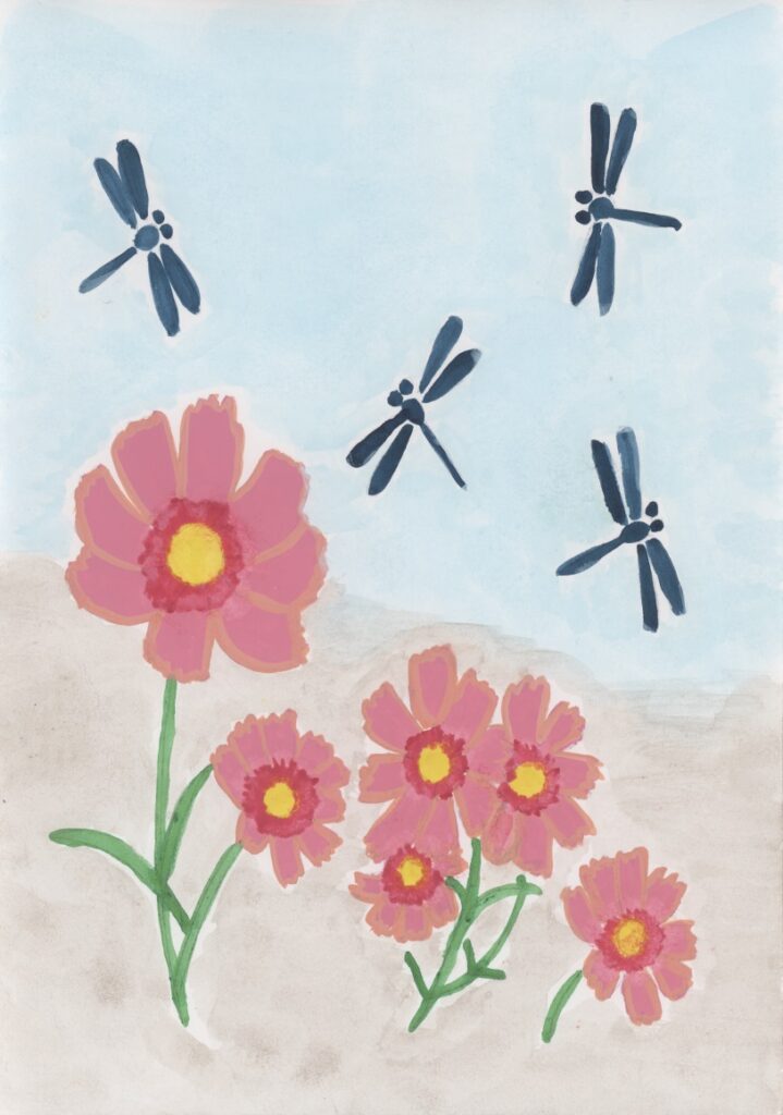 コスモスととんぼ