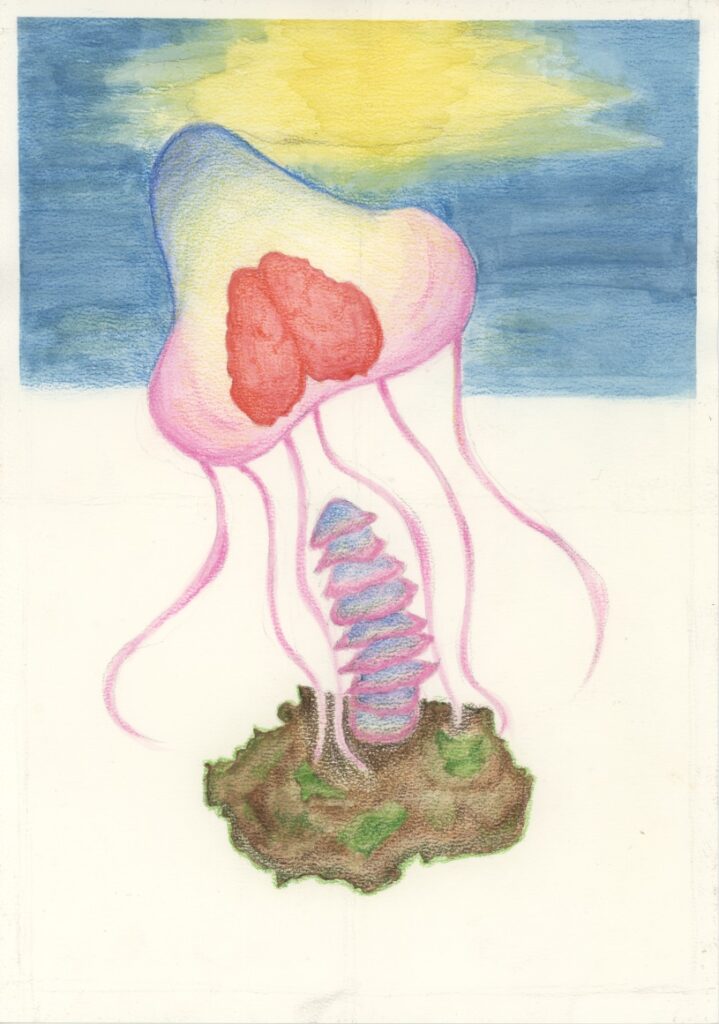 キノコのつもりがクラゲに