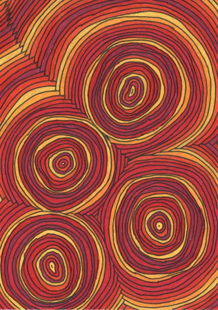 グラデーション　赤.Ver　(丸)