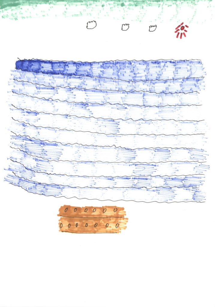 快晴と海と砂浜と