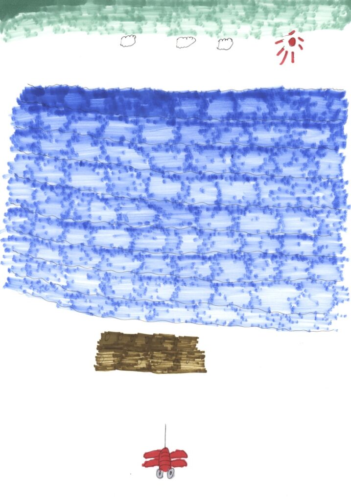 快晴と海と砂浜と赤蜻蛉