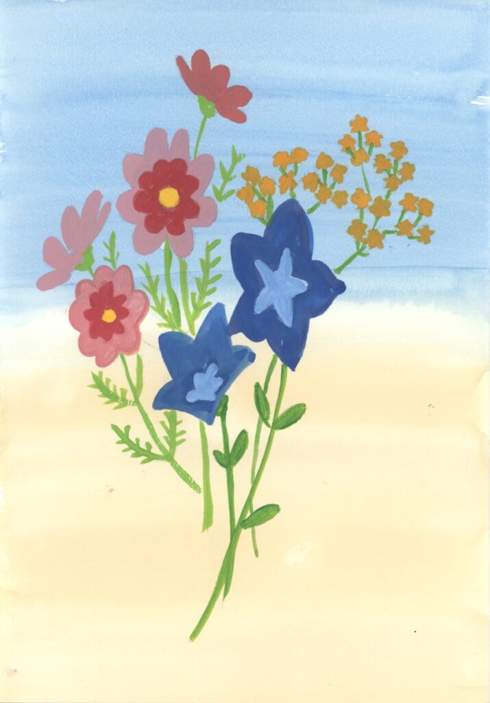 コスモスとききょう