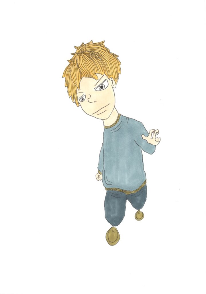 向かってくる男