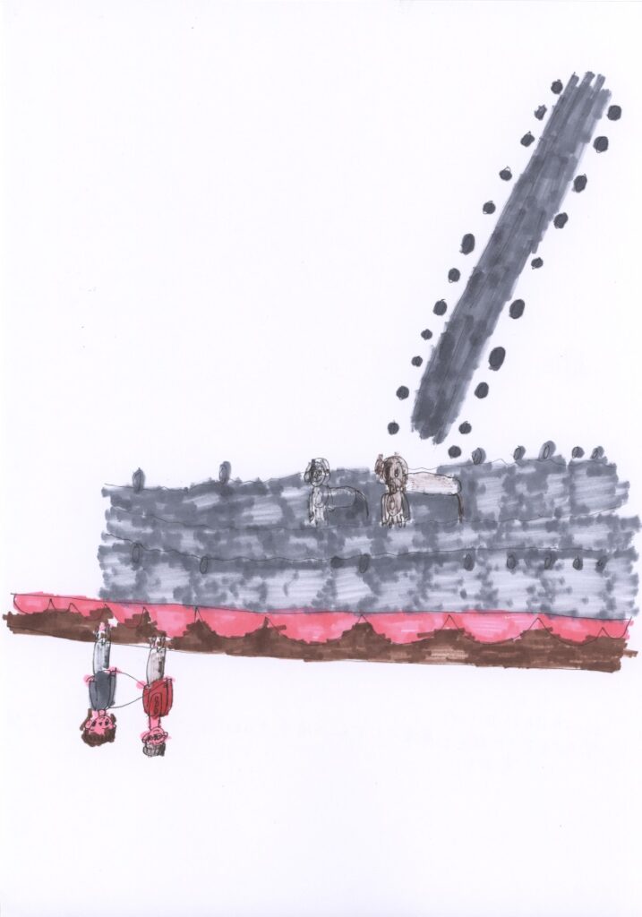 川瀬と藤原さんが私の肩と手助けしてくれてるシーンと滝