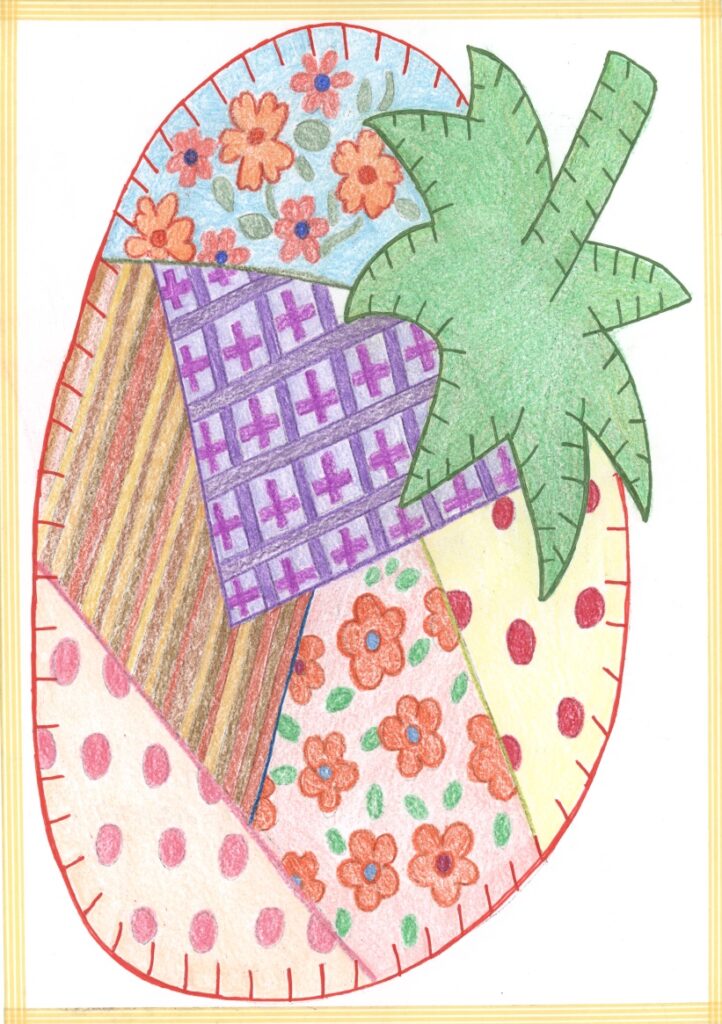 いちごのパッチワーク