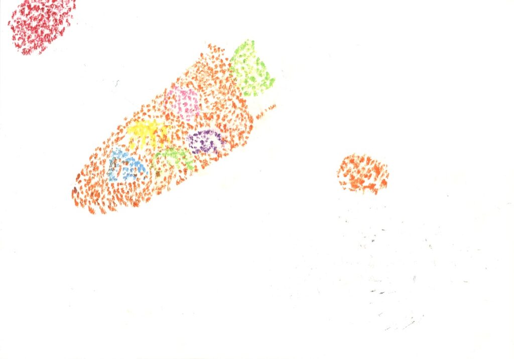 人参と馬と鏡もち