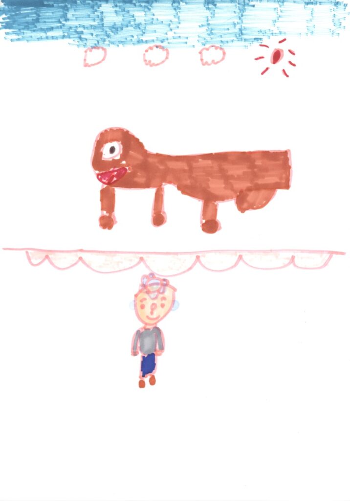 快晴と恐竜と河童