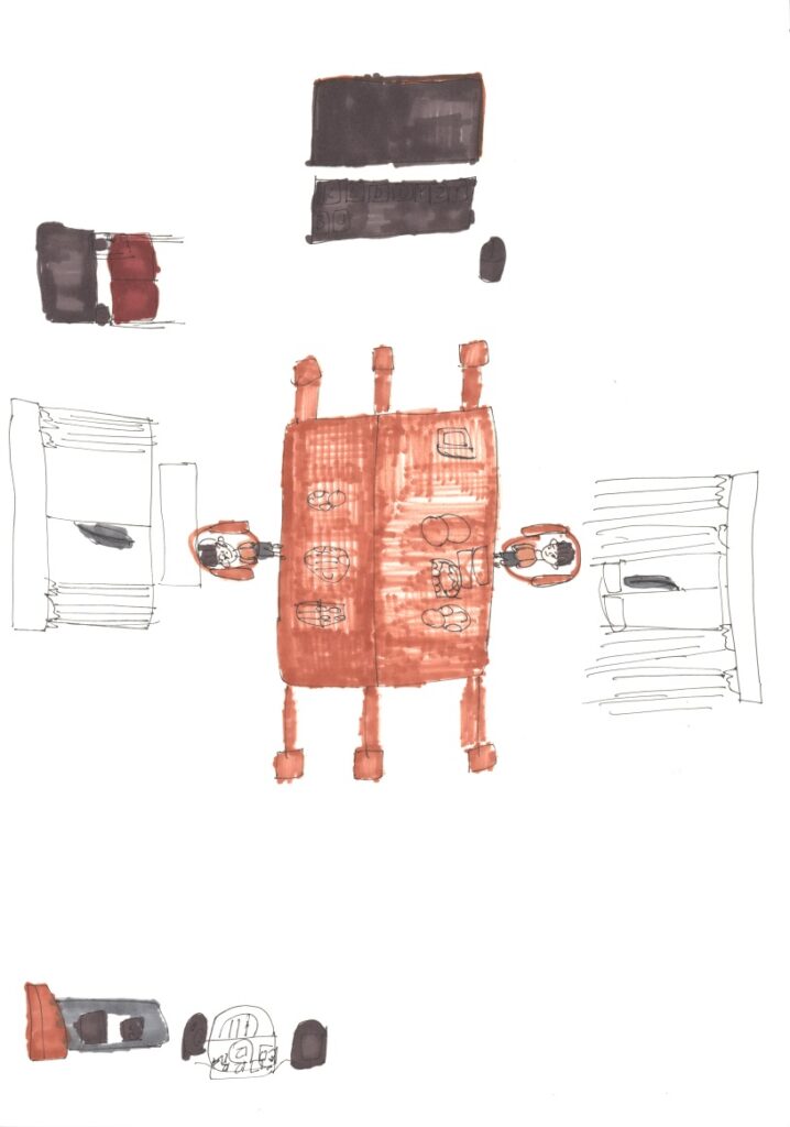 テレビとテーブルとベランダとCDとステレオと音楽セットとガラケー