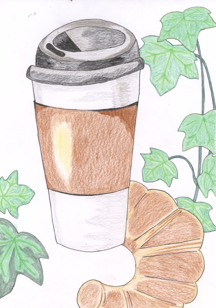 コーヒーとクロワッサン