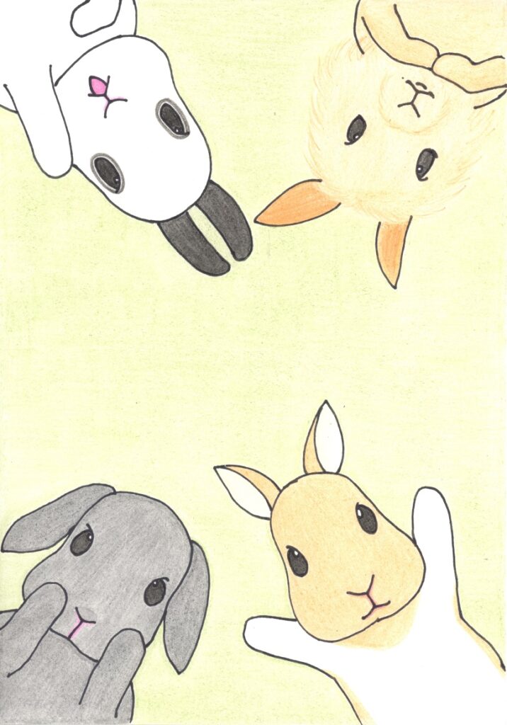 おててあにまる　うさぎシリーズ