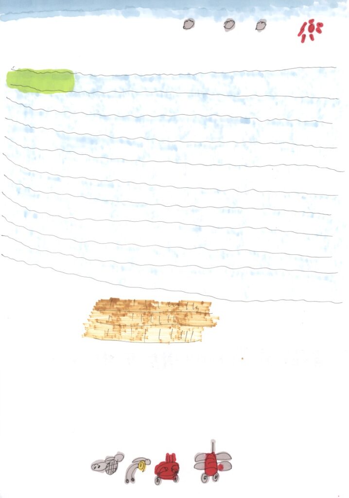 青空と日本海と蜻蛉と砂浜と蟹と蝸牛と亀