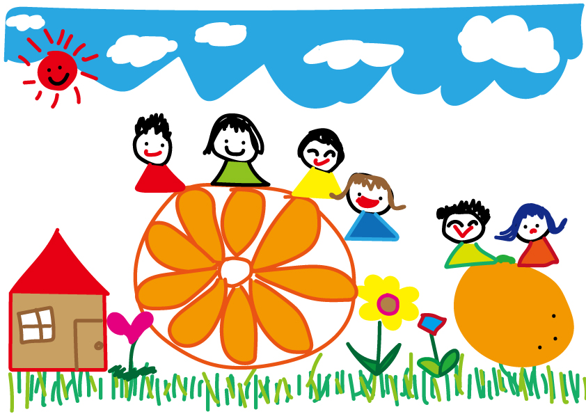 みかんでくつろぐ