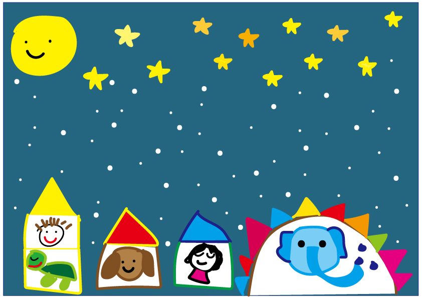 冬の夜は家でぬくぬく