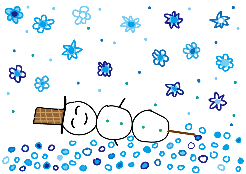 雪だるま？だんご？