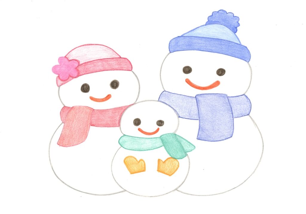 雪だるま家族
