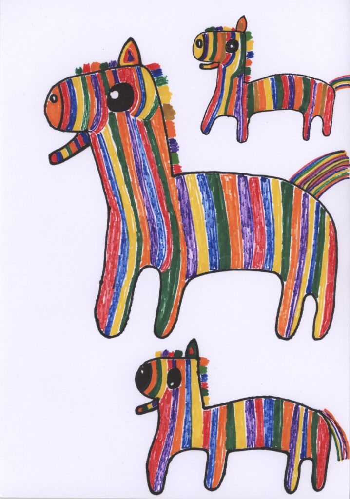 カラフルしまうま