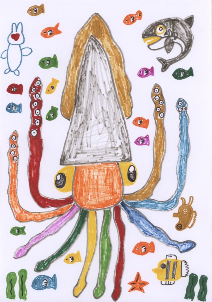 カラフル大王イカ　海底さんぽ