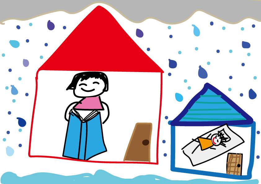 雨の日はおうちでまった～り