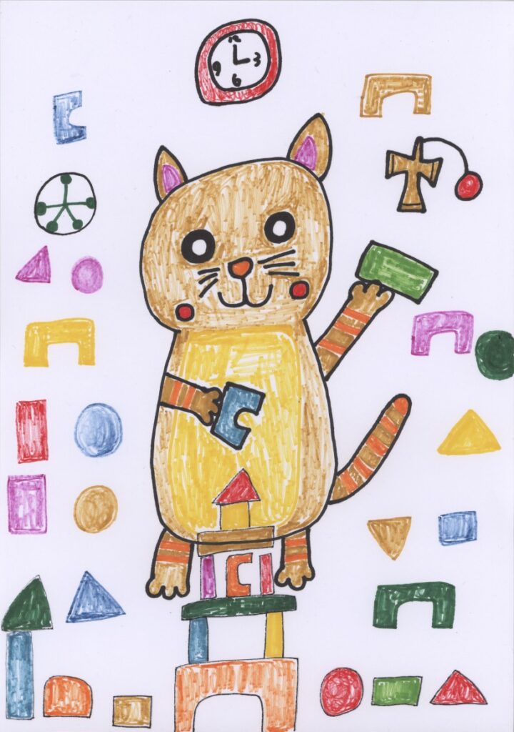 ニャンタのつみ木あそび