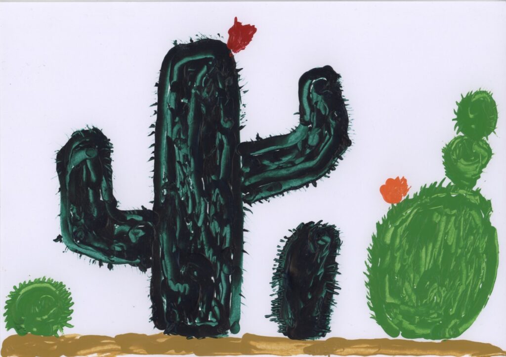 荒野のサボテン