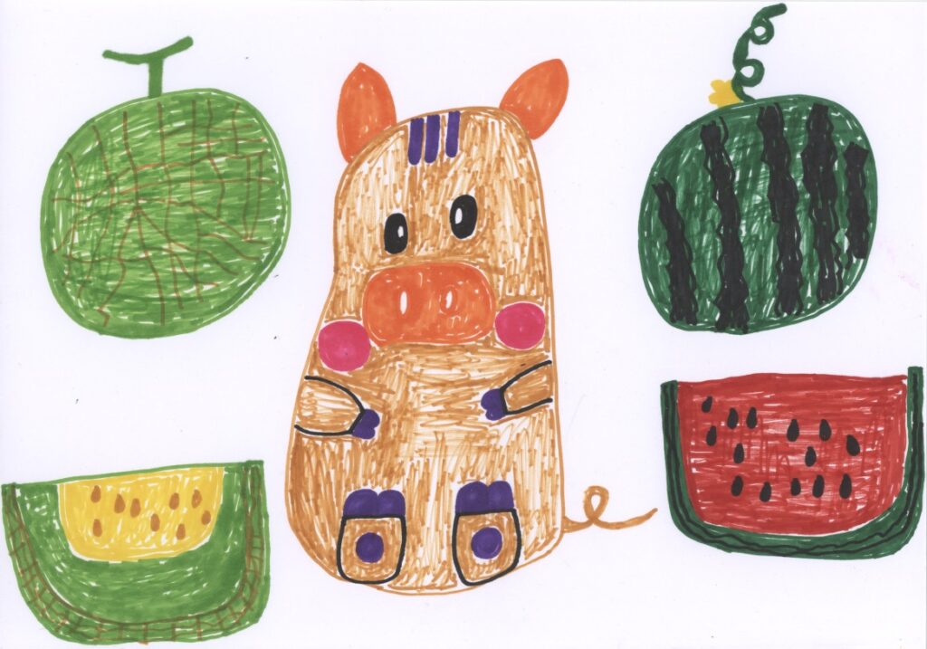 ウリボーとウリ科の果物