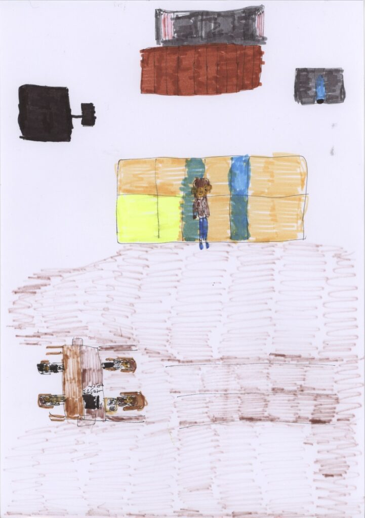 窓と天井とテレビと戸と北田辺のお家と畳とテーブル