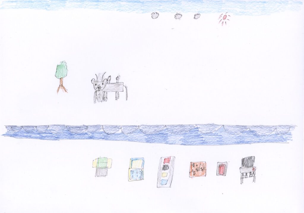 青空と木と山羊とパーティとピアノとトランプと歌留多とジェンガとブロック