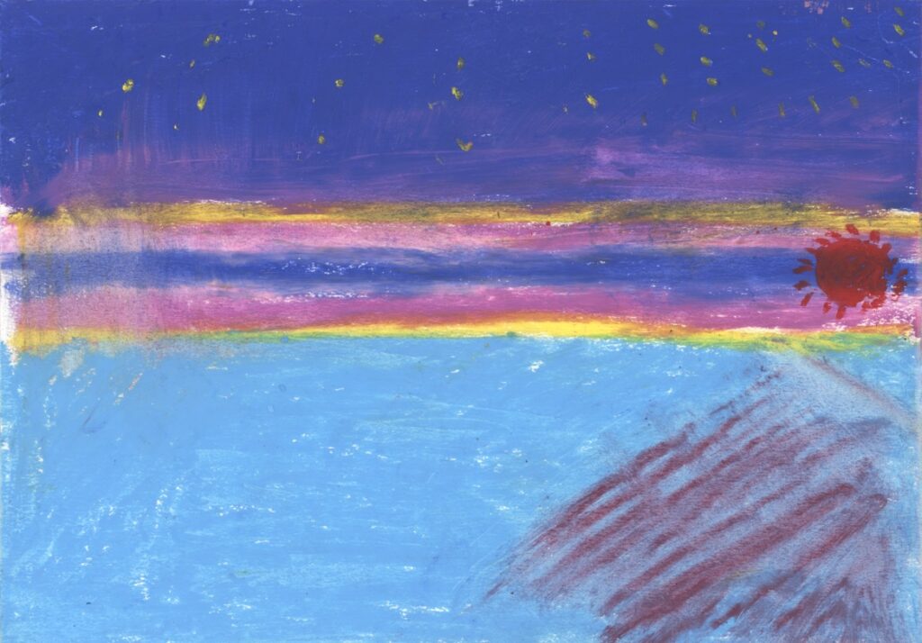 夕日
