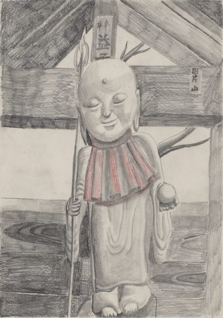 頭の中のイメージで描いた地蔵様