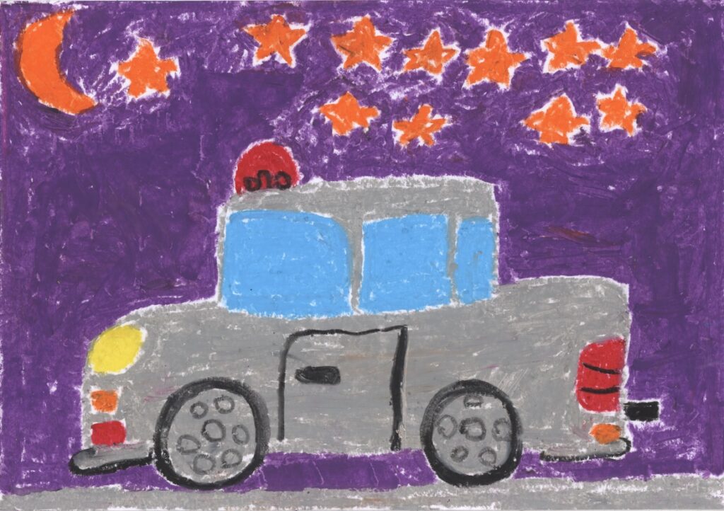 ふくめんパトカー
