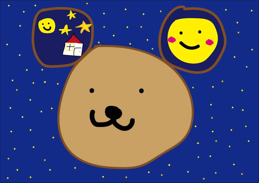 クマと月