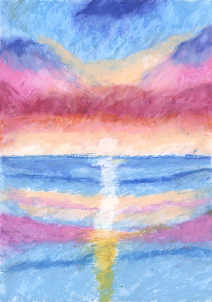 夕日