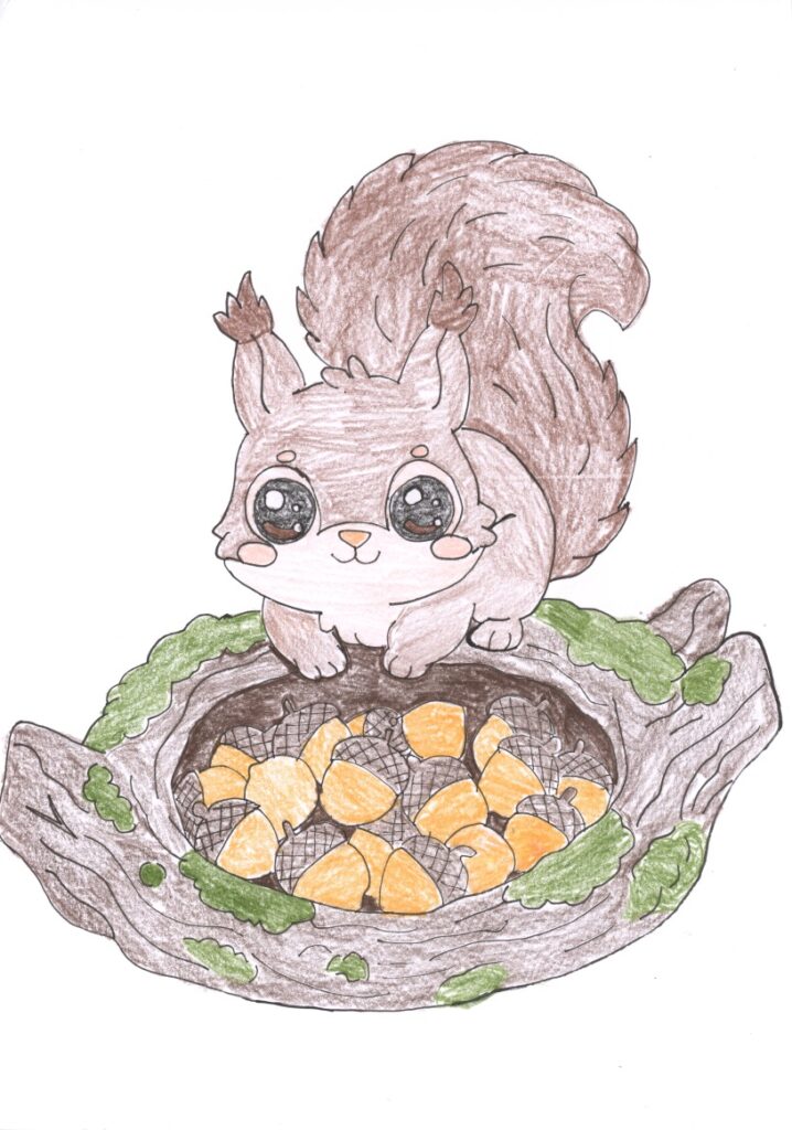 あきといえばどんぐり